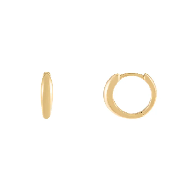 Dome Huggie Earring 14K sold by Adina Eden's