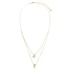 Pave Gothic Double Initial Necklace sold by Adina Eden's