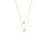 Pave Gothic Double Initial Necklace sold by Adina Eden's