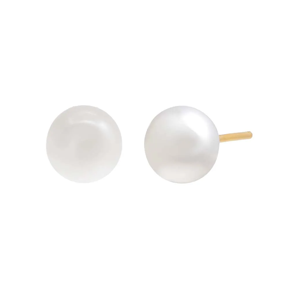 Pearl Stud Earring 14K sold by Adina Eden's product image thumbnail 5