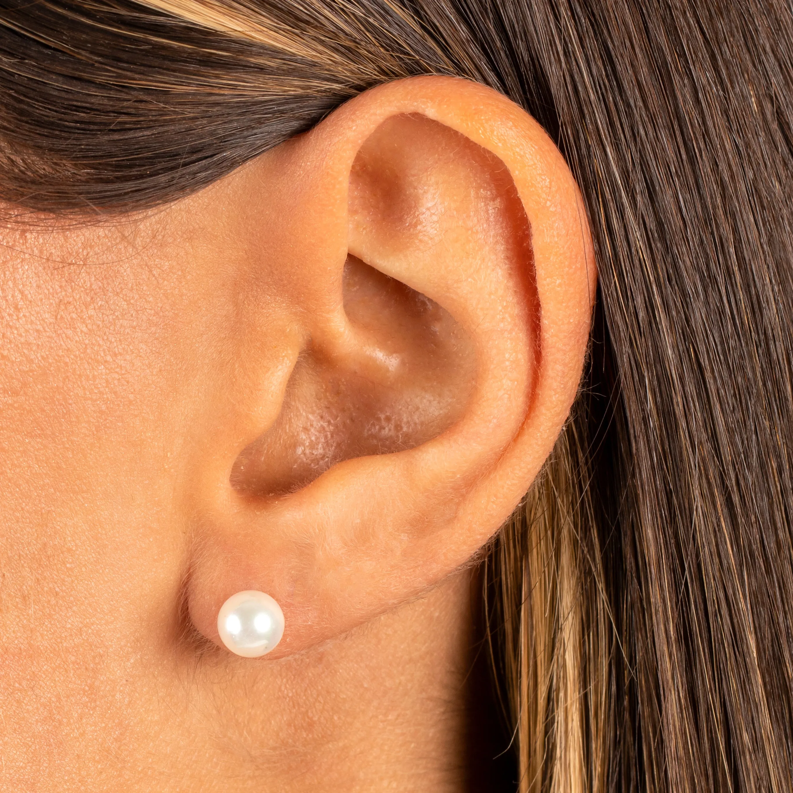 Pearl Stud Earring 14K sold by Adina Eden's product image thumbnail 2