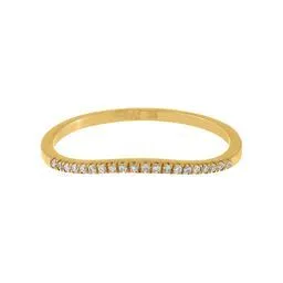 Diamond Curved Ring 14k sold by Adina Eden's product image thumbnail 3