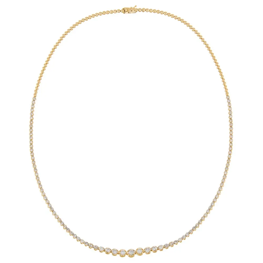 Graduated Diamond Necklace 14K sold by Adina Eden's product image thumbnail 2