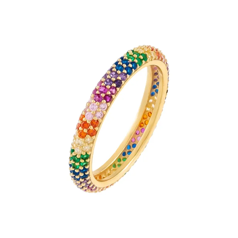 Pavé Rainbow Band sold by Adina Eden's