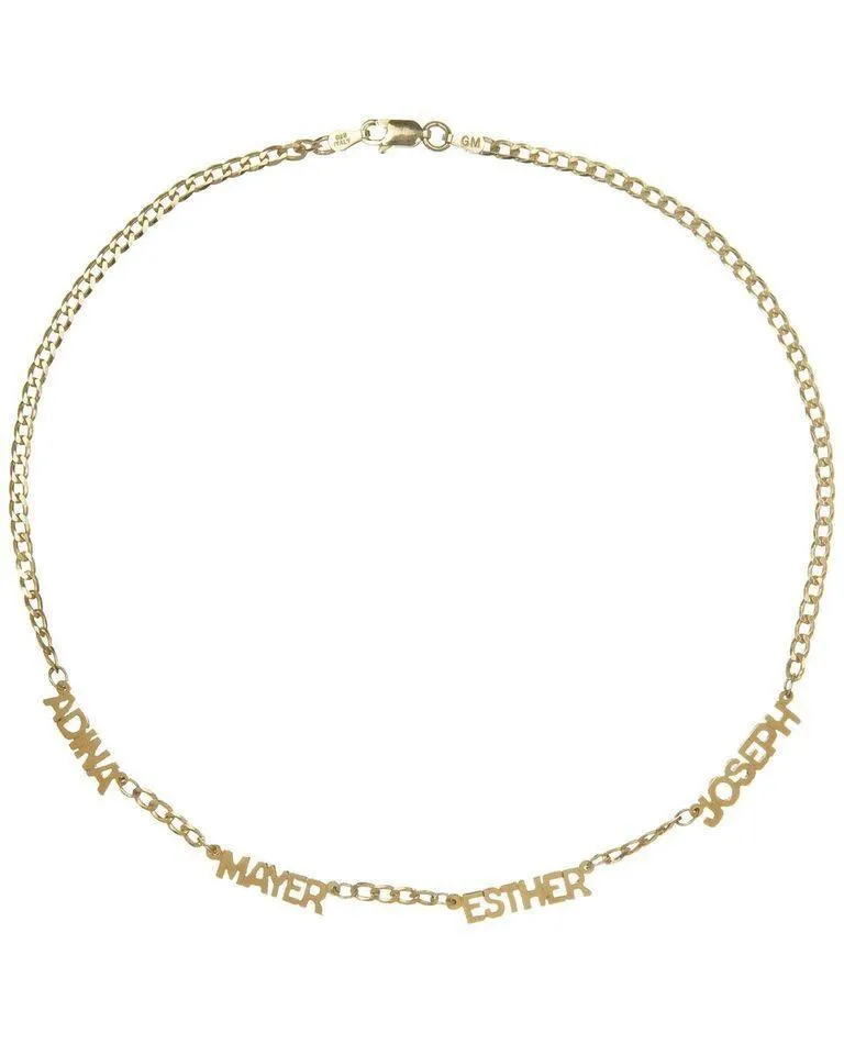 Mini Nameplate Choker sold by Adina Eden's product image thumbnail 4
