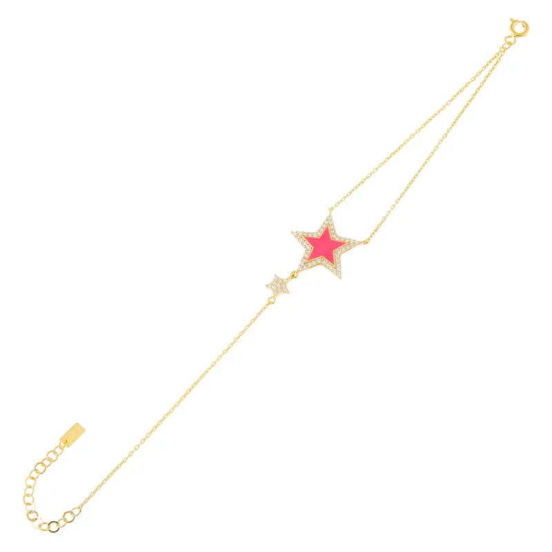 CZ Neon Star Bracelet sold by Adina Eden's