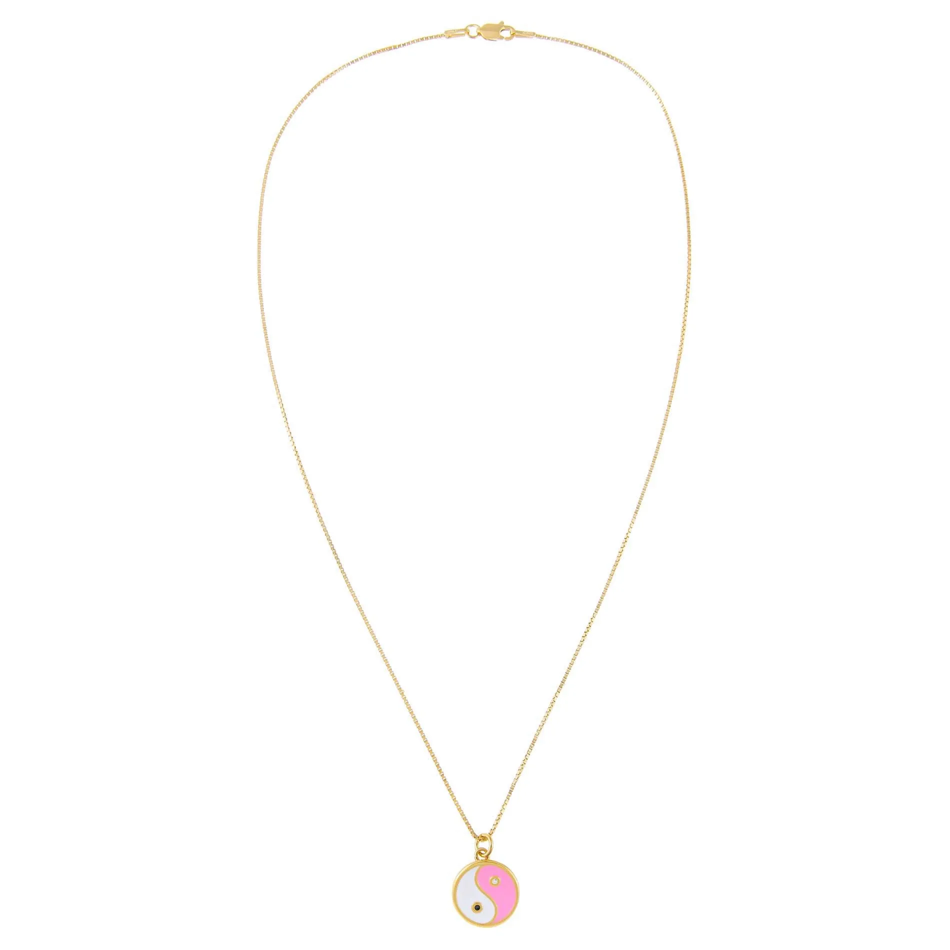 Enamel Yin & Yang Necklace sold by Adina Eden's product image thumbnail 5
