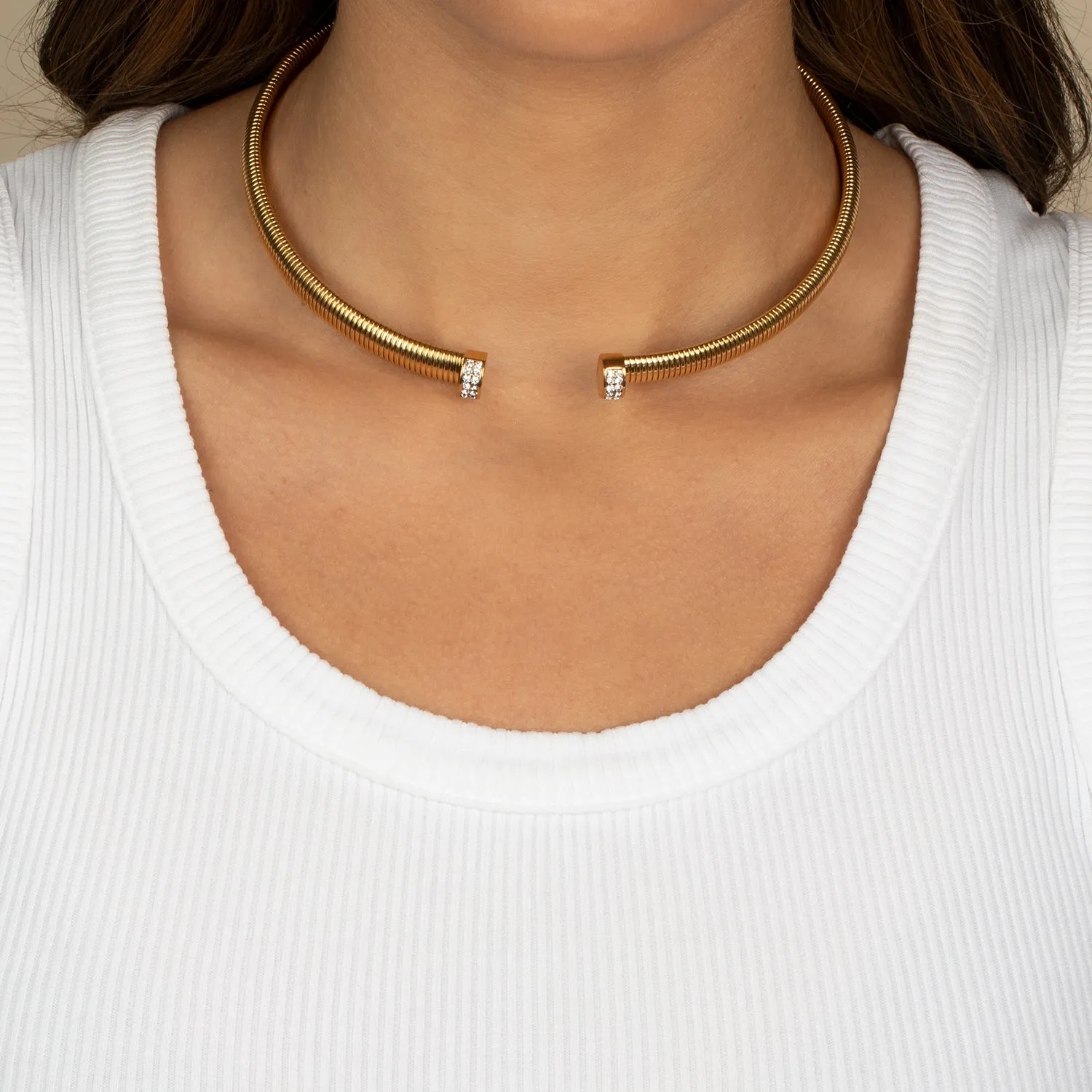 Pave Snake Open Claw Choker sold by Adina Eden's product image thumbnail 2