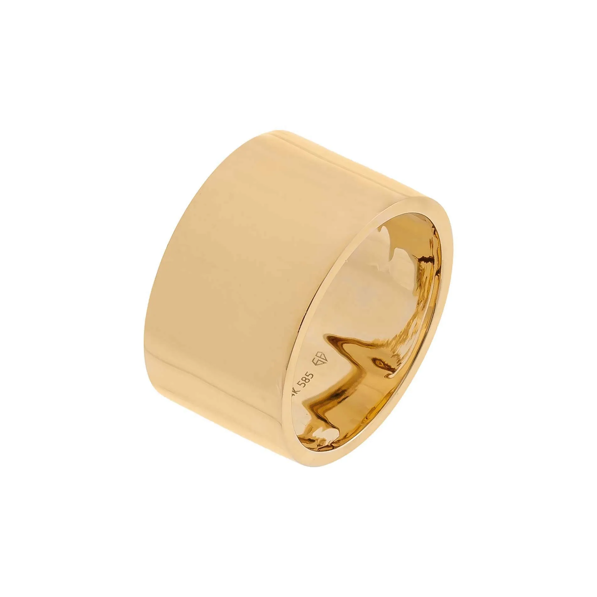 Extra Wide Cigar Band 14K sold by Adina Eden's