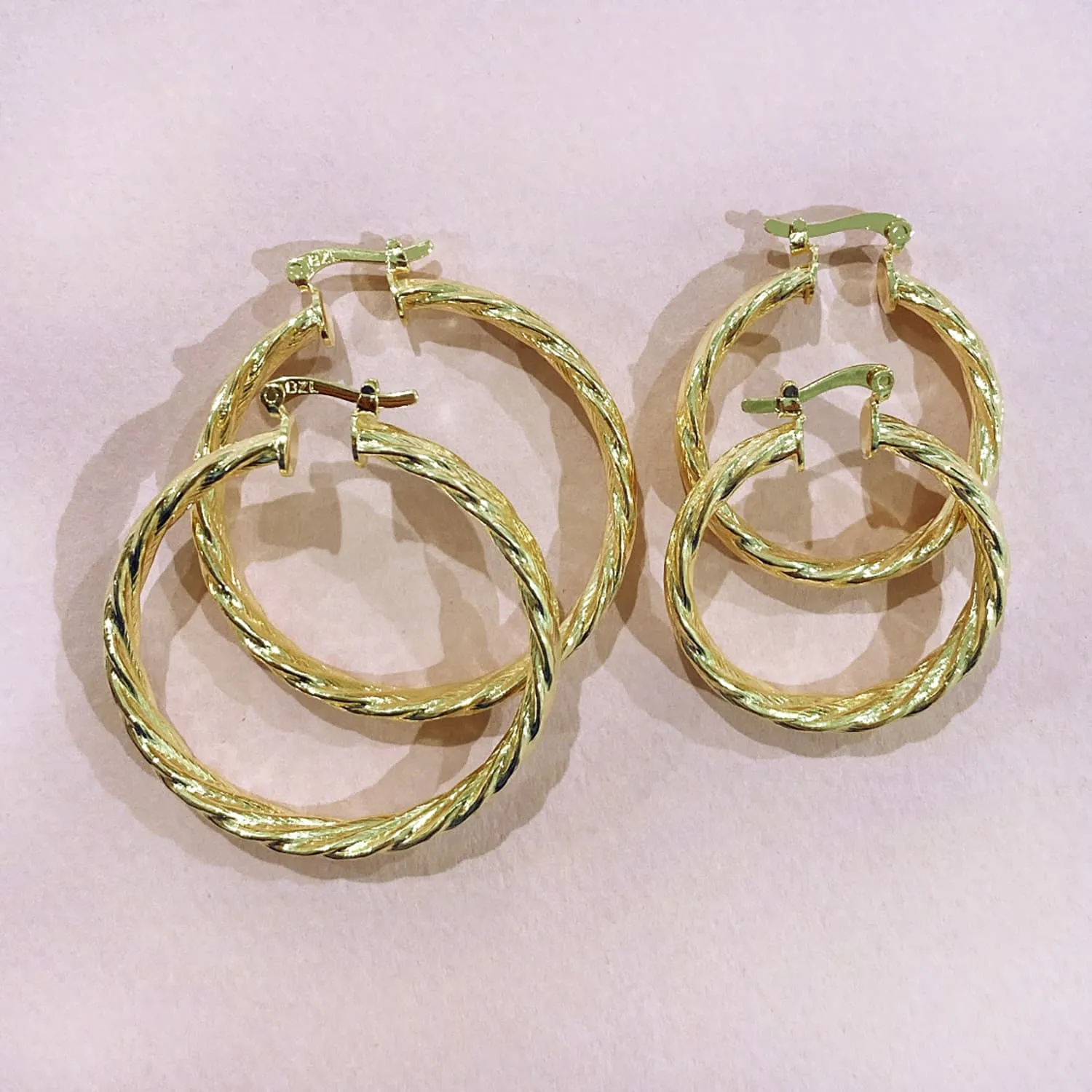 Ridged Hoop Earring sold by Adina Eden's product image thumbnail 4