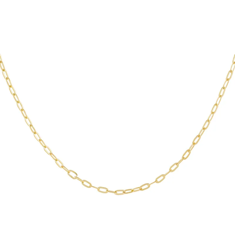 Thin Oval Link Necklace sold by Adina Eden's