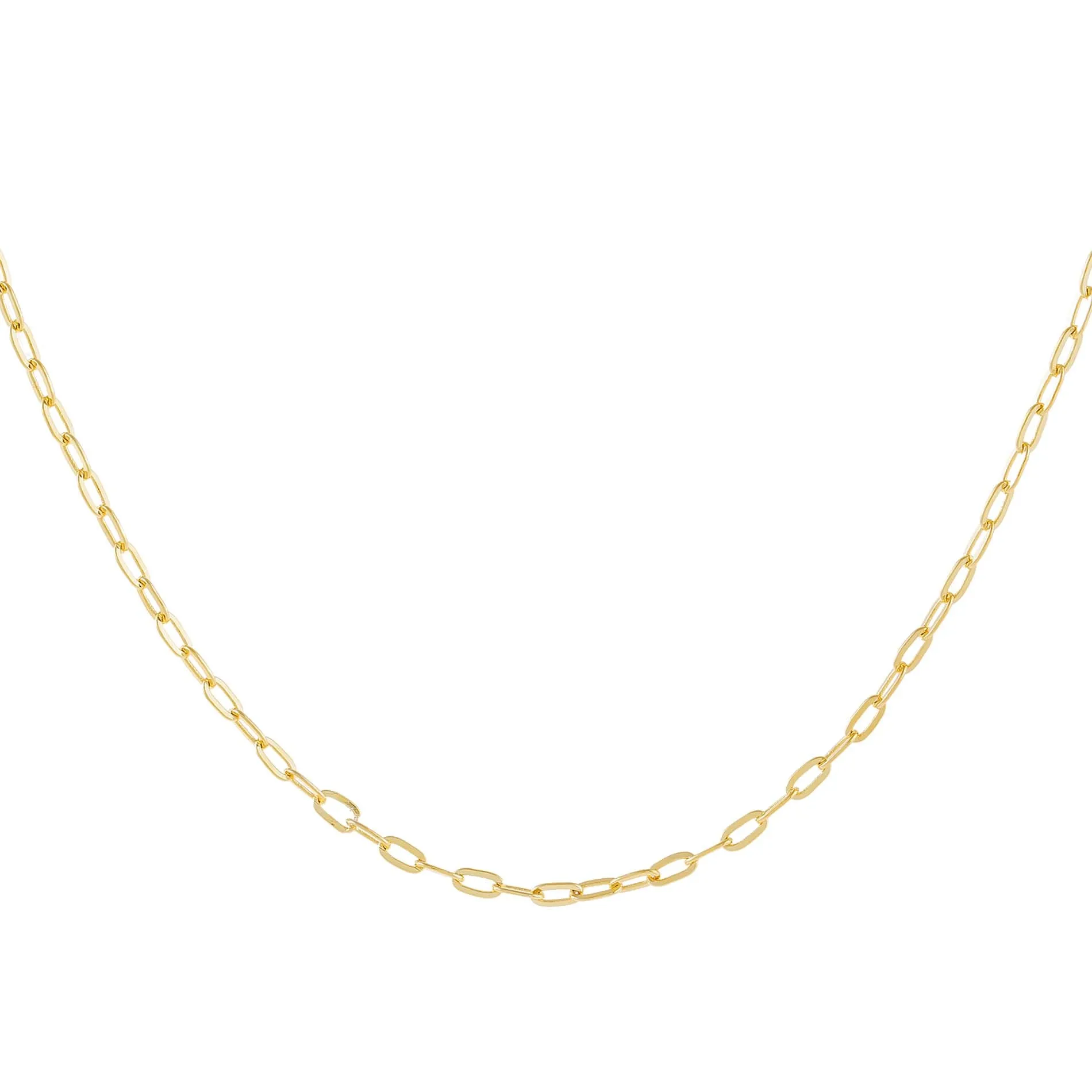 Thin Oval Link Necklace sold by Adina Eden's