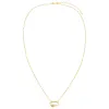 Pavé Mini Toggle Figaro Necklace sold by Adina Eden's