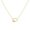 Pavé Mini Toggle Figaro Necklace sold by Adina Eden's