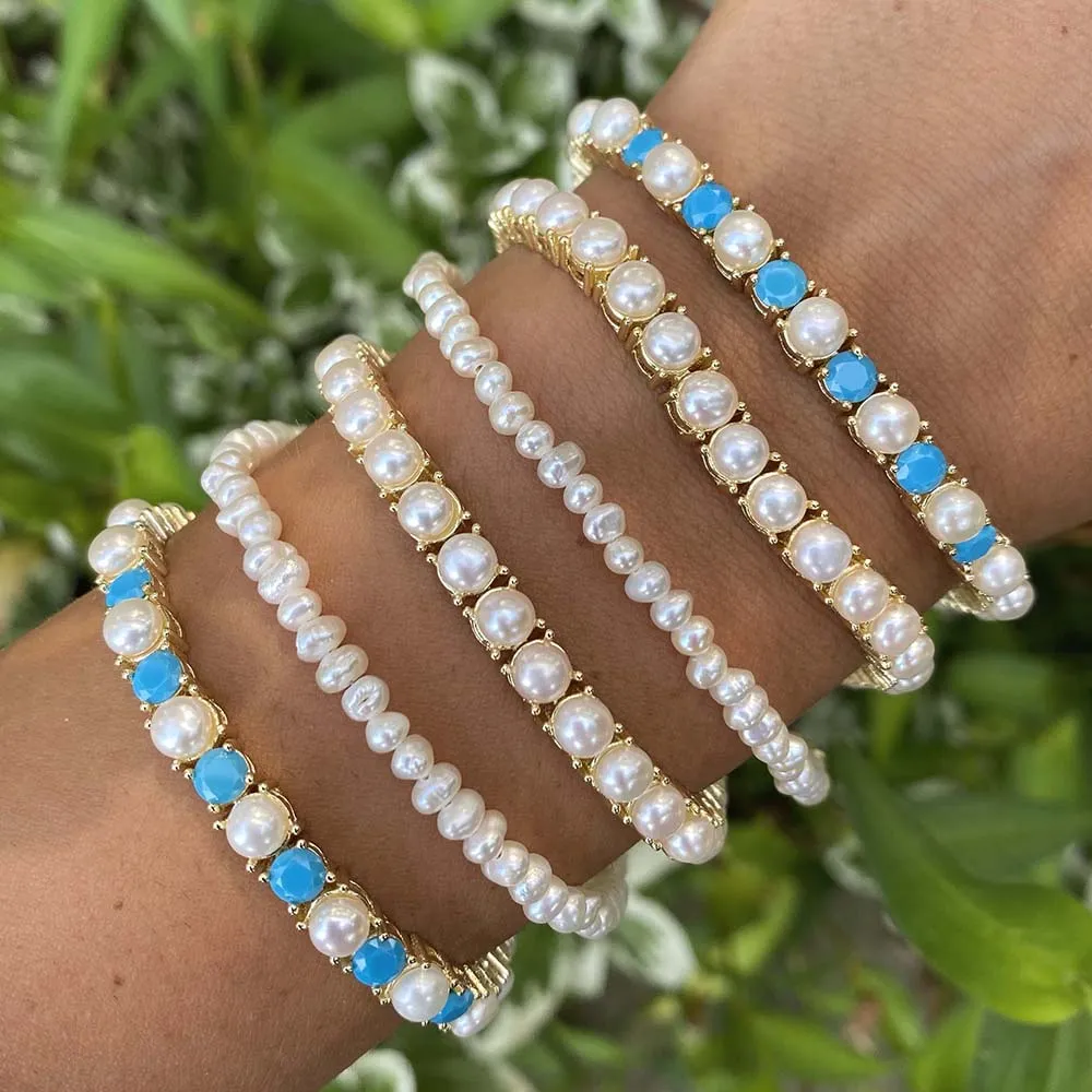 Pearl Stone Bracelet sold by Adina Eden's product image thumbnail 2