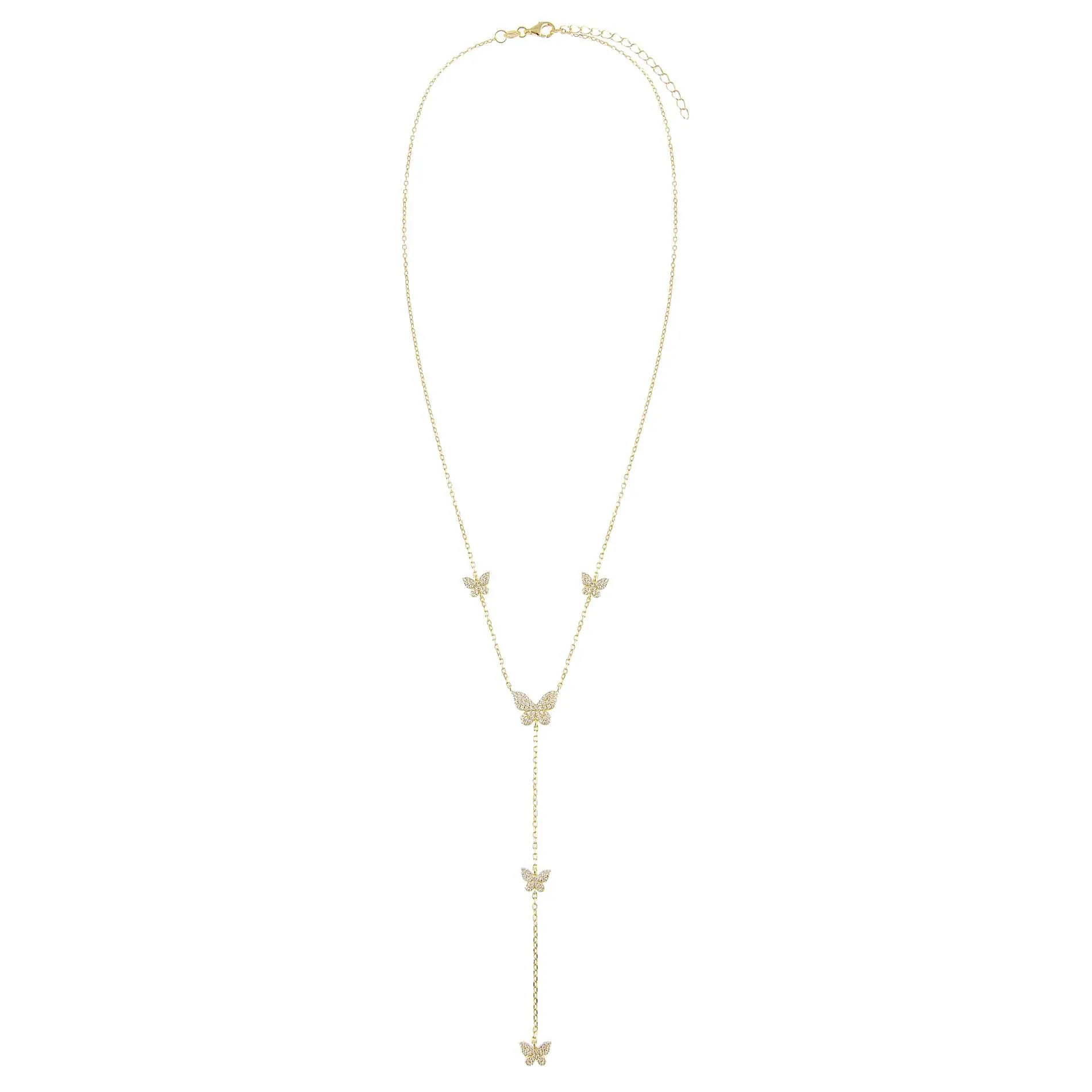 Pavé Butterfly Lariat sold by Adina Eden's product image thumbnail 5