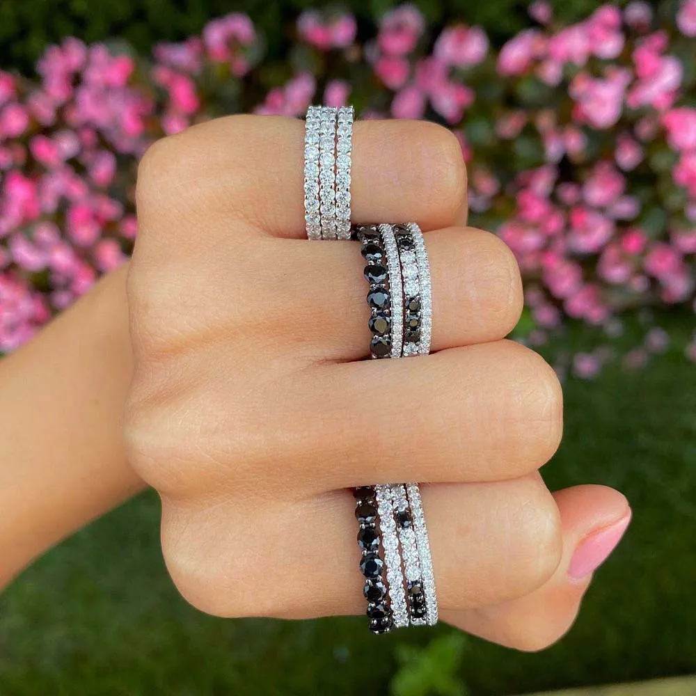 Onyx CZ Ring Combo Set sold by Adina Eden's product image thumbnail 2