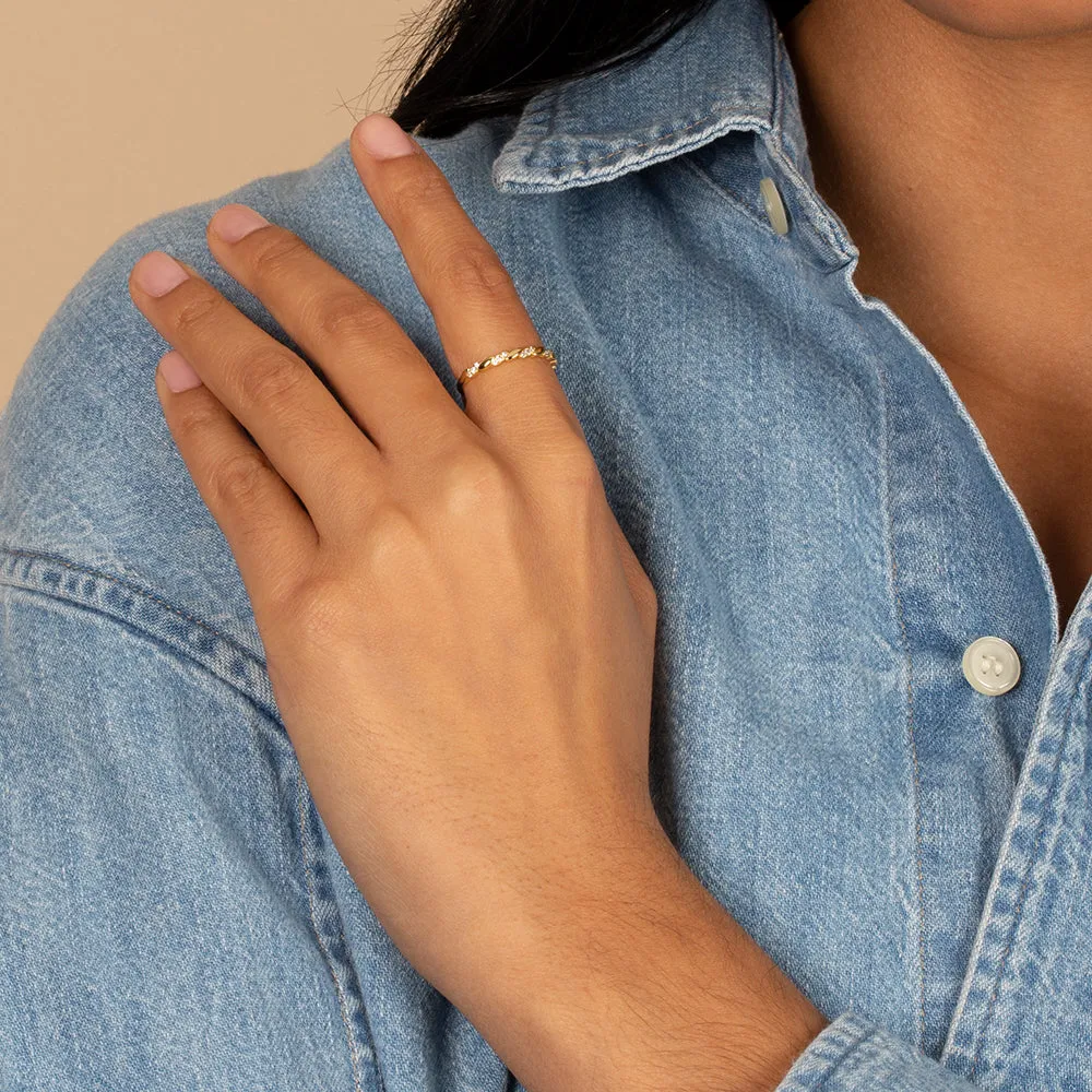 Pavé/Solid Marquise Shapes Ring sold by Adina Eden's product image thumbnail 2