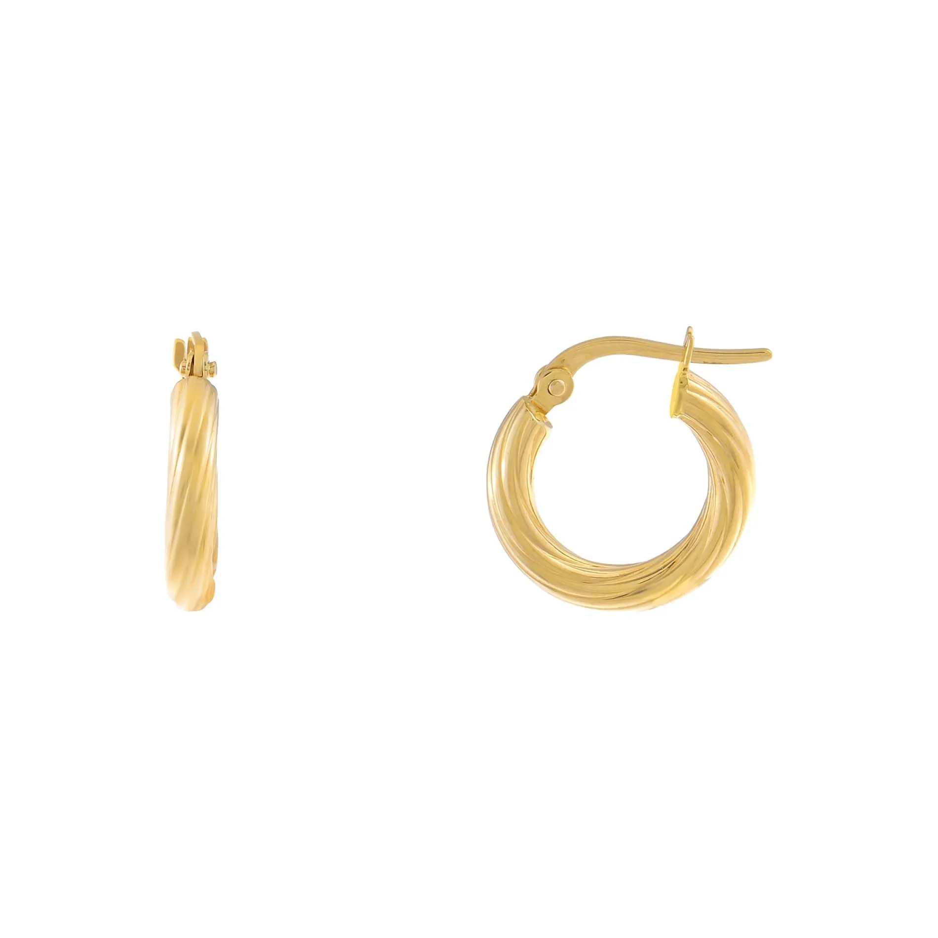 Twisted Hoop Earring 14K sold by Adina Eden's product image thumbnail 2