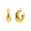 Large Solid Graduated Twisted Hoop Earring sold by Adina Eden's