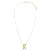 Pave "Bring Them Home" Ribbon Pendant Necklace sold by Adina Eden's