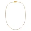 Classic Thin Tennis Necklace sold by Adina Eden's