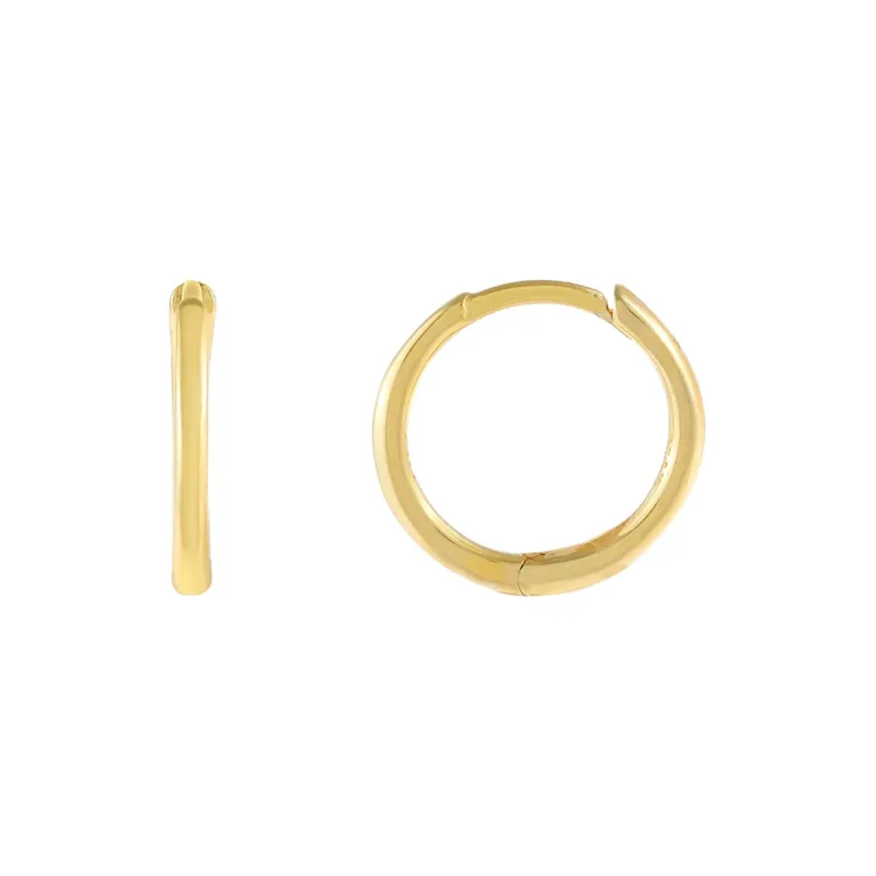 Thin Plain Ring Huggie Earring sold by Adina Eden's