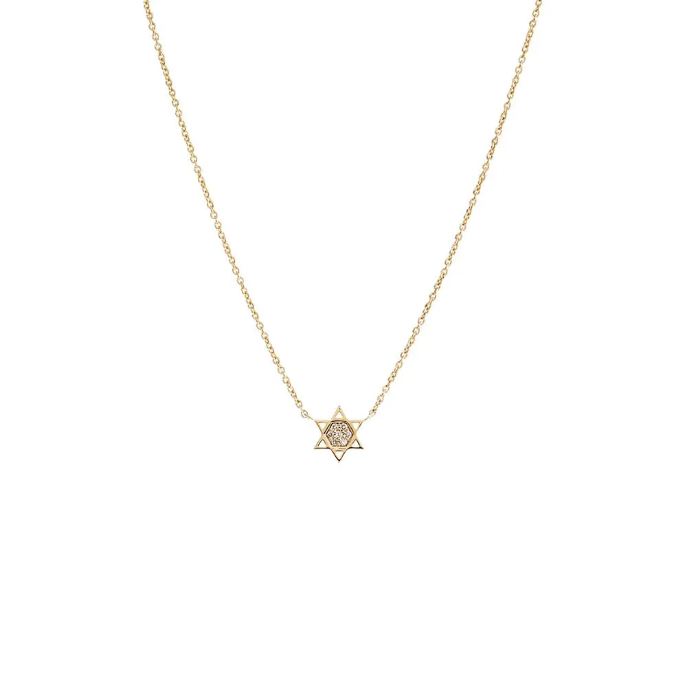 Star of David Necklace 14K sold by Adina Eden's