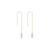 Pearl Drop Chain Threader Earring sold by Adina Eden's