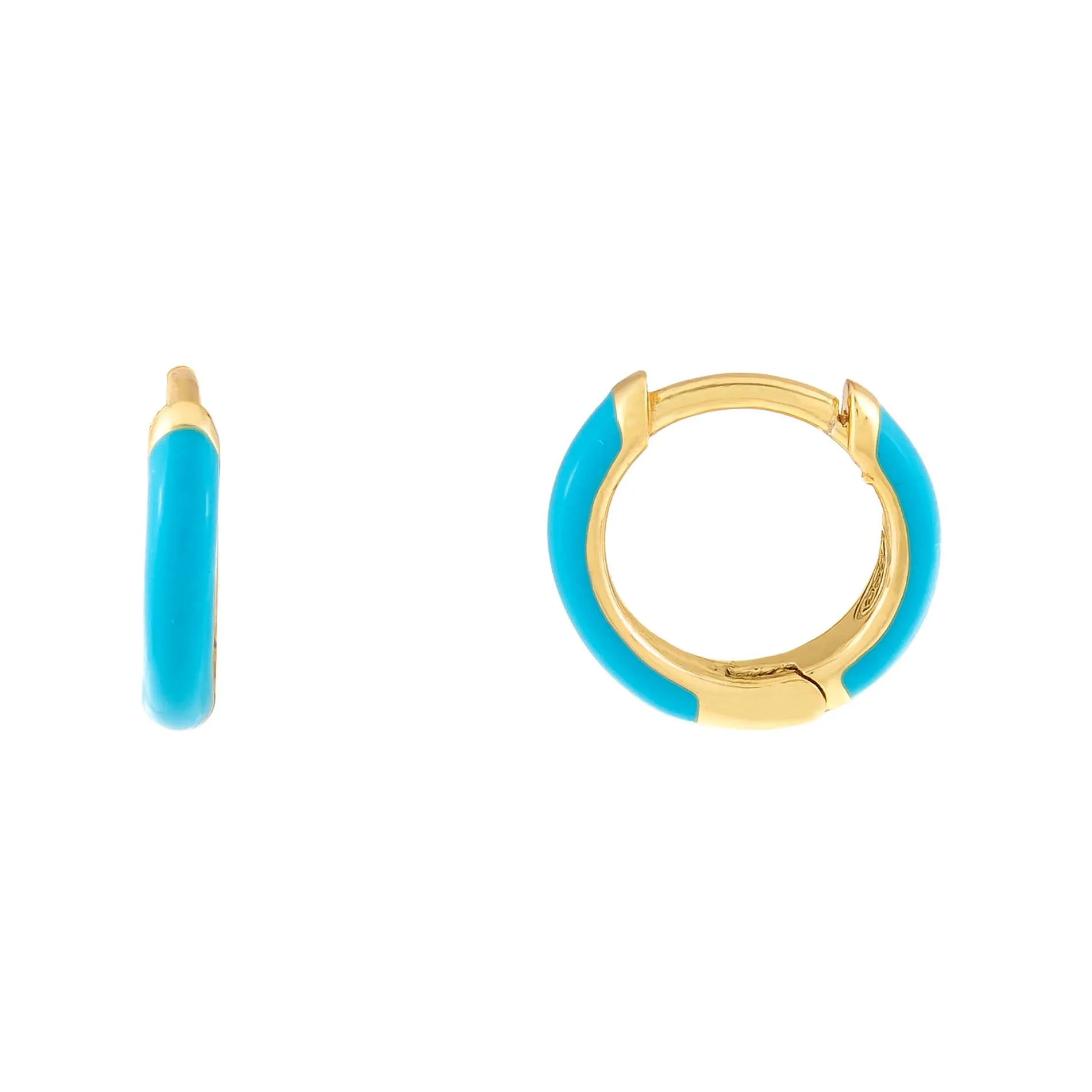 Enamel Huggie Earring sold by Adina Eden's product image thumbnail 4