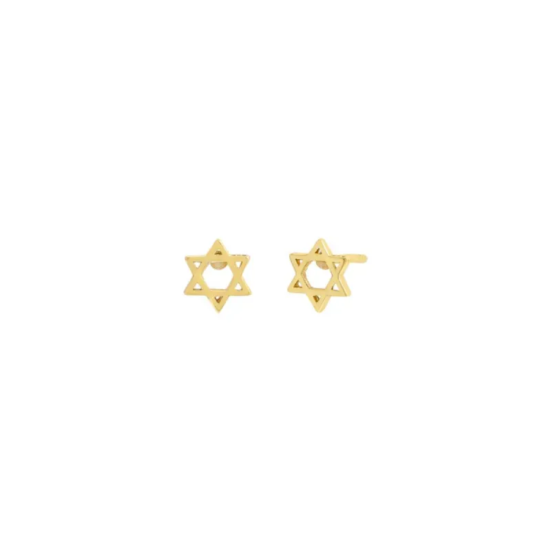 Solid Star Of David Stud Earring sold by Adina Eden's