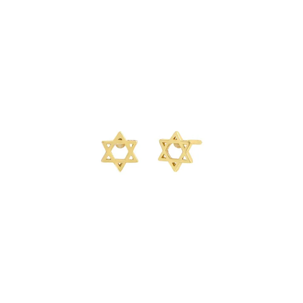 Solid Star Of David Stud Earring sold by Adina Eden's