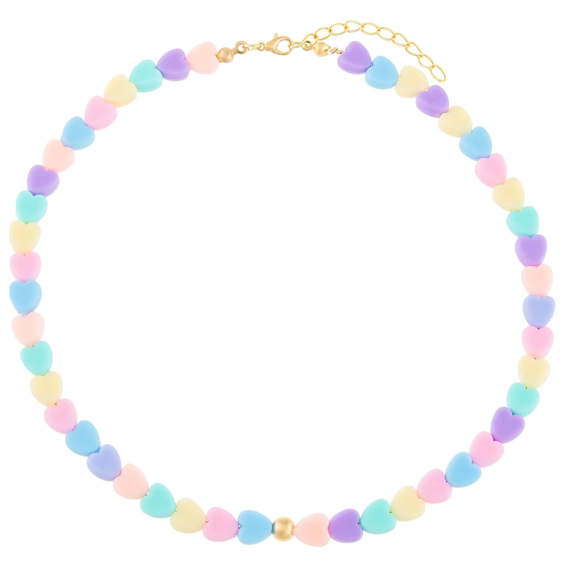 Pastel Heart Necklace sold by Adina Eden's product image thumbnail 3