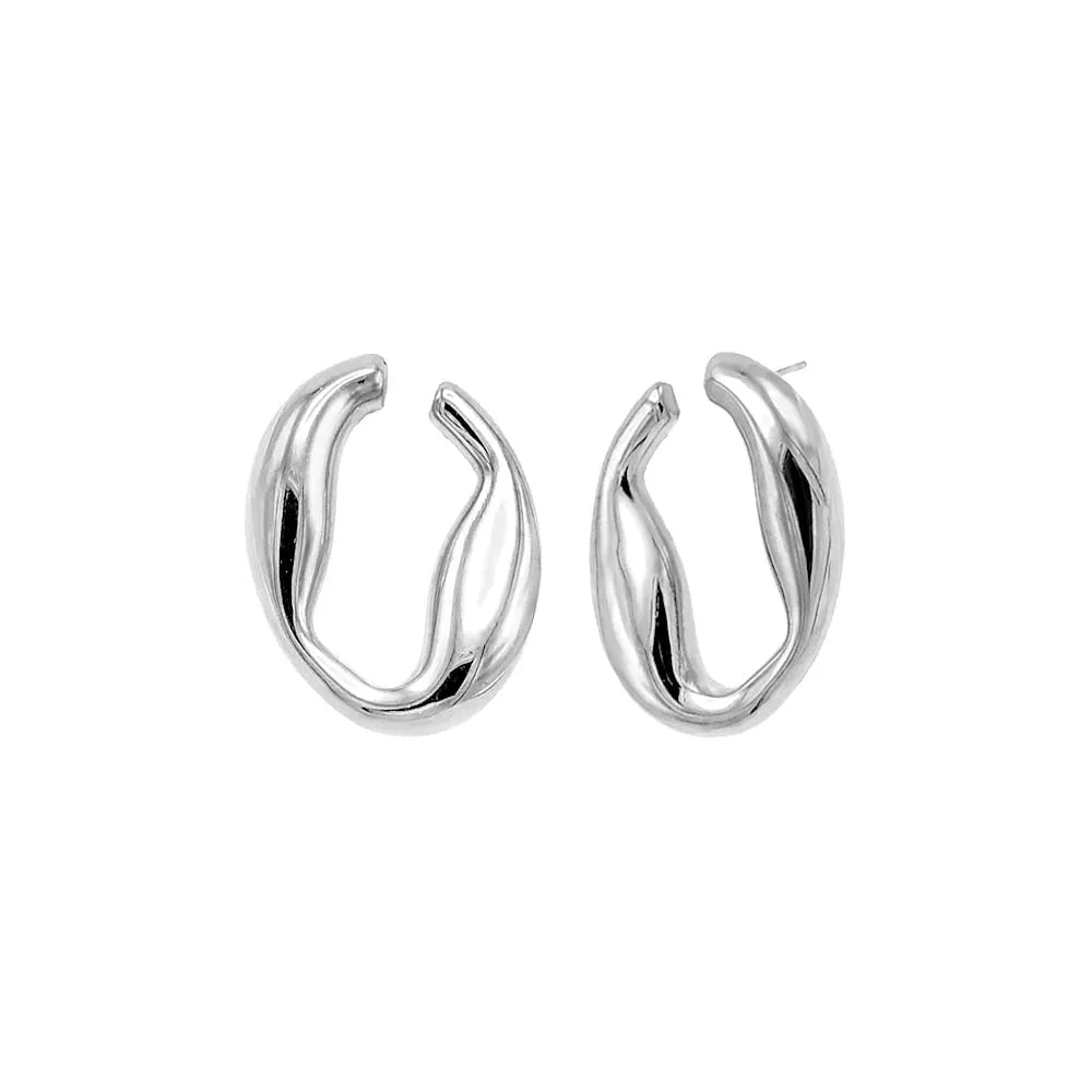 Solid Open Rounded Statement Earring sold by Adina Eden's product image thumbnail 2