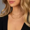 Triple Layered Graduated Paperclip Necklace sold by Adina Eden's