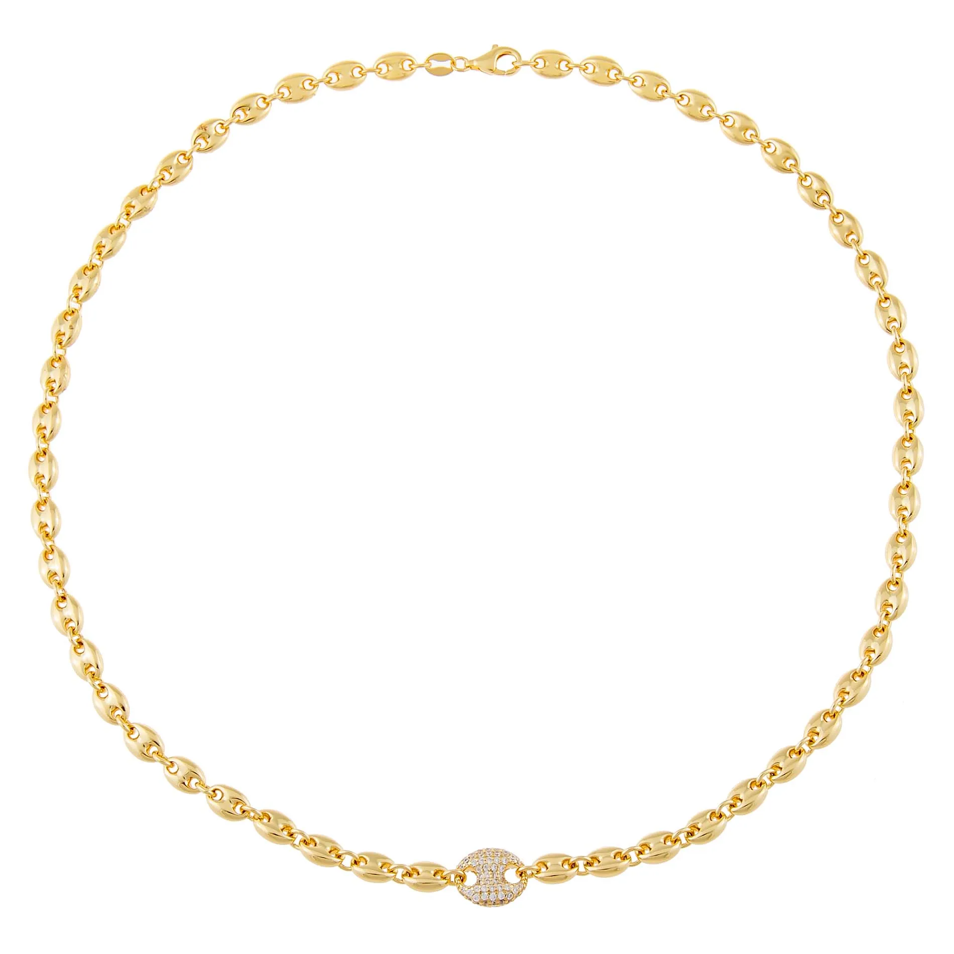 Mariner Link CZ Necklace sold by Adina Eden's product image thumbnail 4