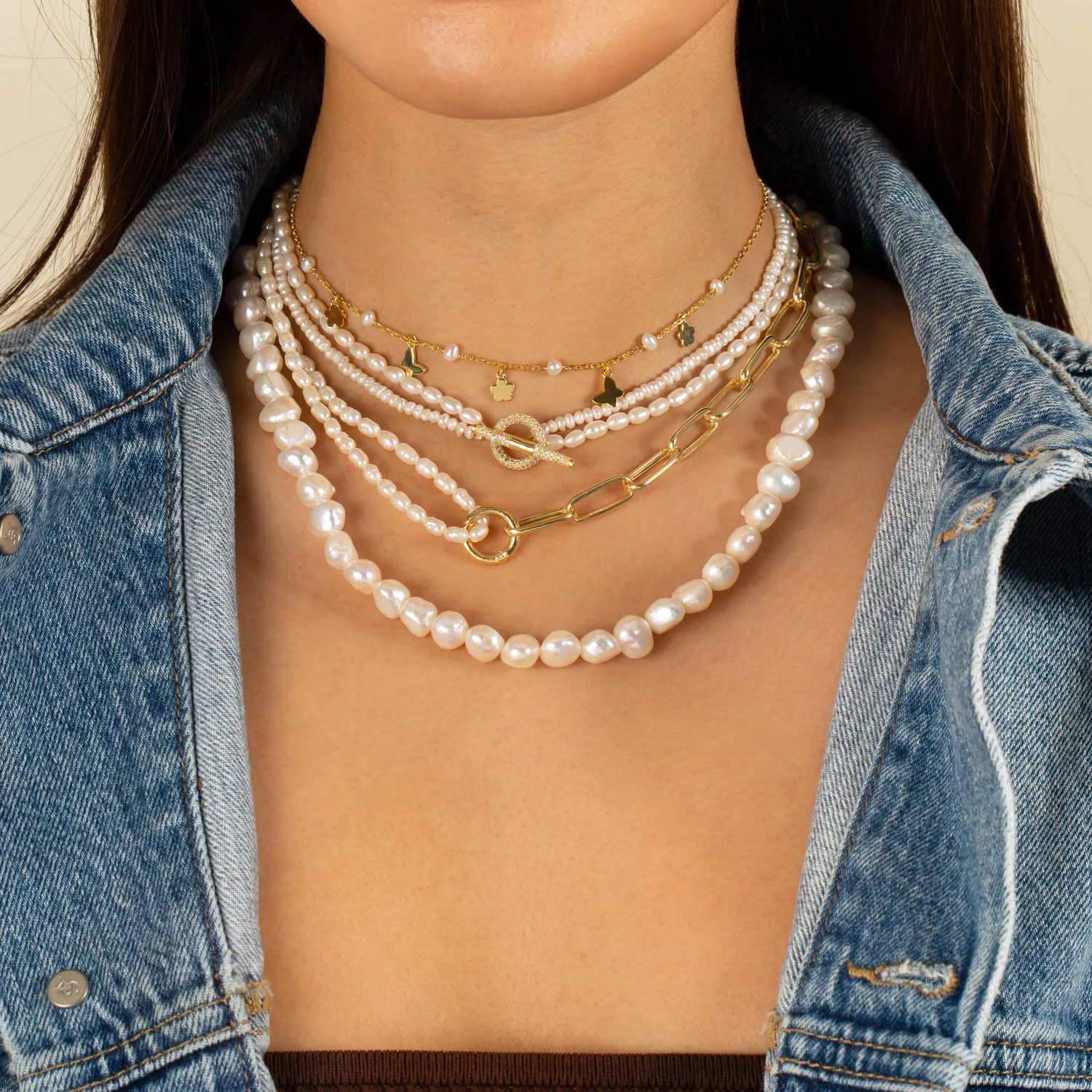 Freshwater Pearl Necklace sold by Adina Eden's product image thumbnail 3