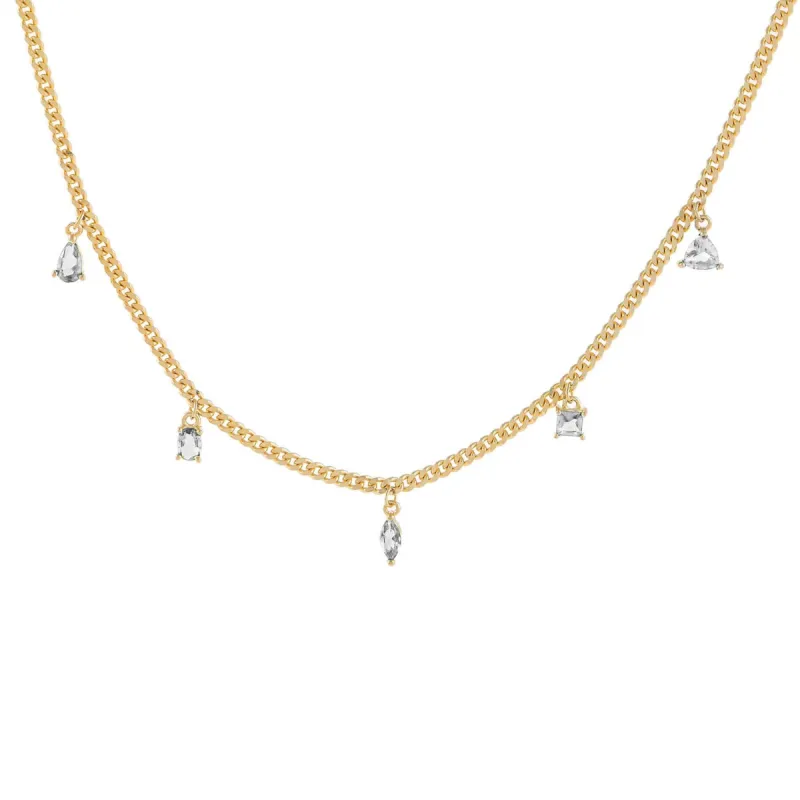 CZ Multi Shaped Charms Necklace sold by Adina Eden's