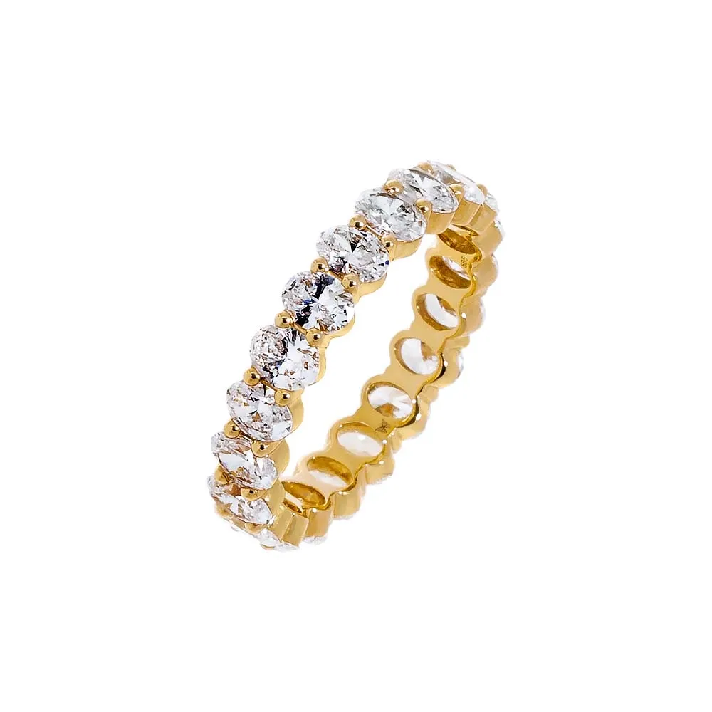 Lab Grown Diamond Oval Eternity Band 14K sold by Adina Eden's product image thumbnail 4