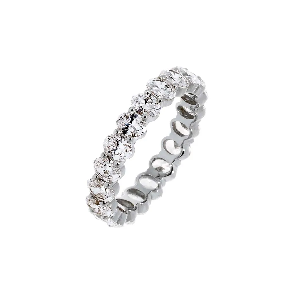 Lab Grown Diamond Oval Eternity Band 14K sold by Adina Eden's product image thumbnail 3
