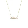 Pave Script Nameplate Necklace sold by Adina Eden's