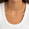 Pave Script Nameplate Necklace sold by Adina Eden's