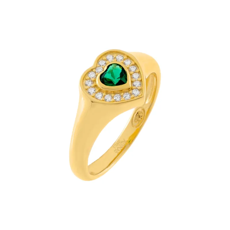 CZ Heart Pinky Ring sold by Adina Eden's