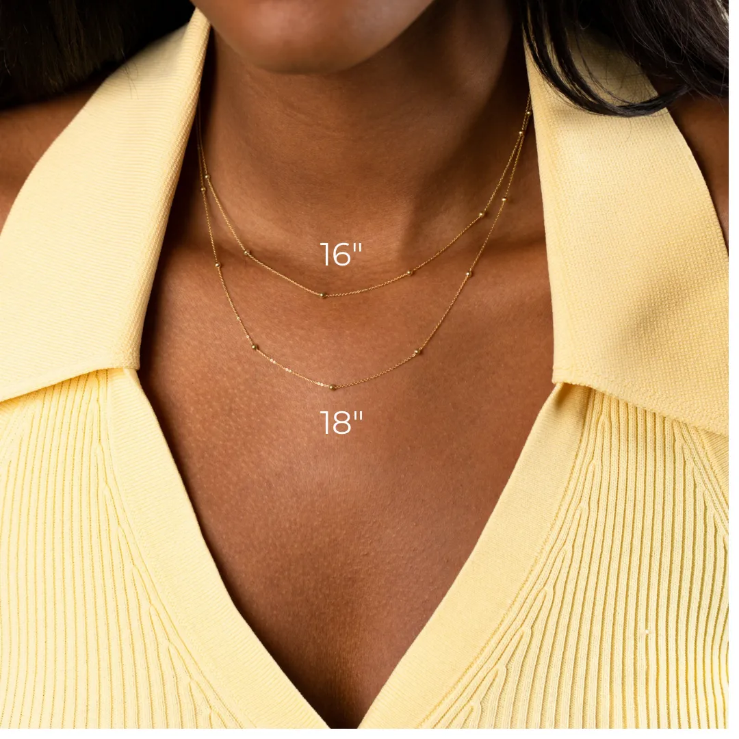 Ball Chain Necklace 14K sold by Adina Eden's product image thumbnail 4