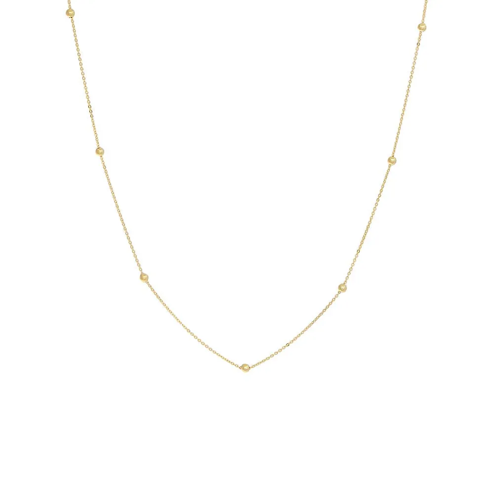 Ball Chain Necklace 14K sold by Adina Eden's product image thumbnail 3