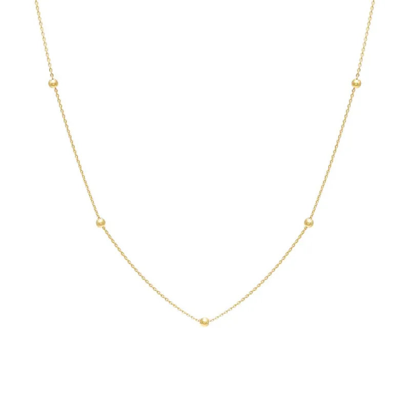 Ball Chain Necklace 14K sold by Adina Eden's