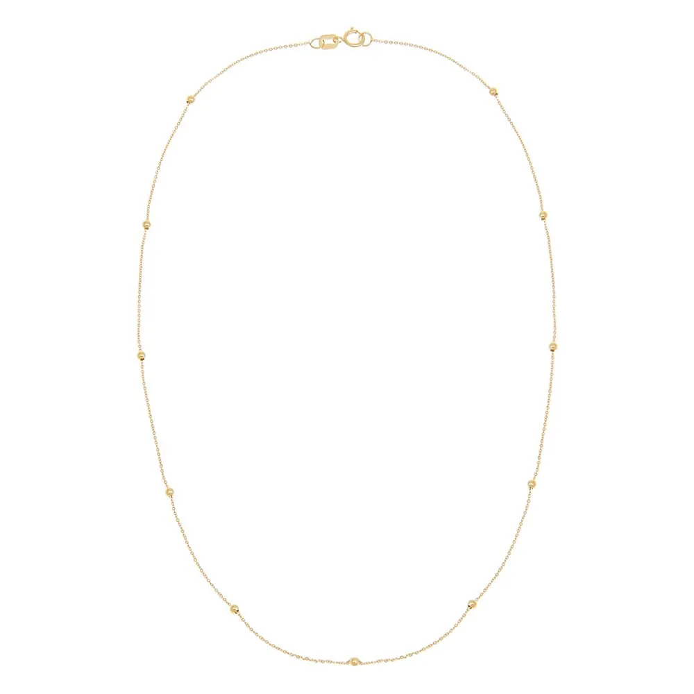 Ball Chain Necklace 14K sold by Adina Eden's product image thumbnail 5