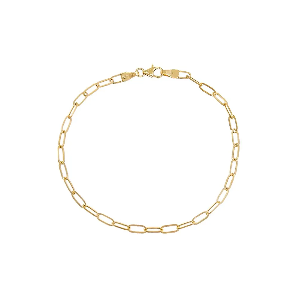 Medium Paperclip Bracelet 14K sold by Adina Eden's