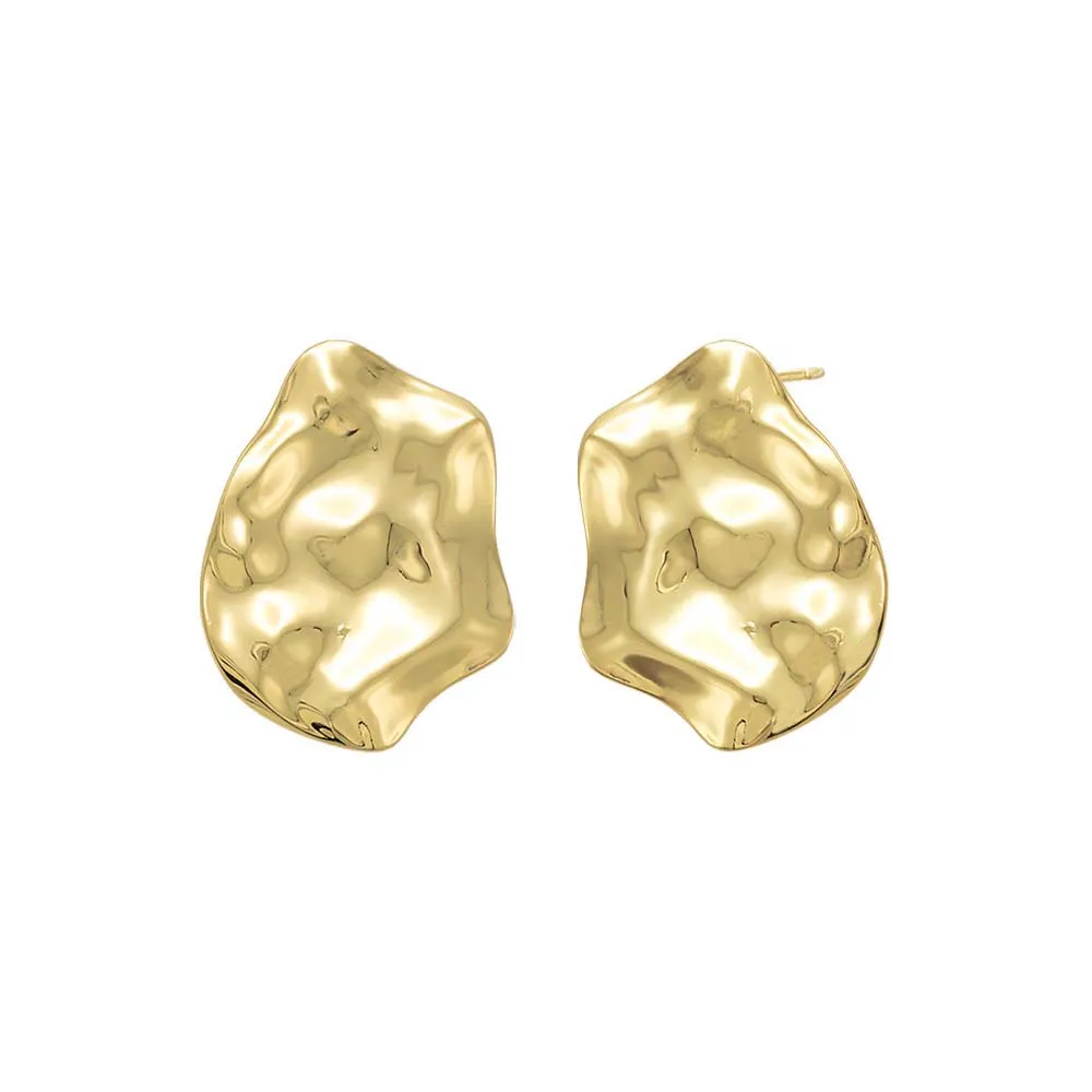 Jumbo Textured Drop Stud Earring sold by Adina Eden's