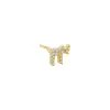 Mini Pavé Chai Stud Earring sold by Adina Eden's